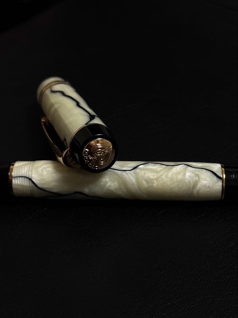 パーカー デュオフォールド パール＆ブラック センテニアル 18k F(細字)