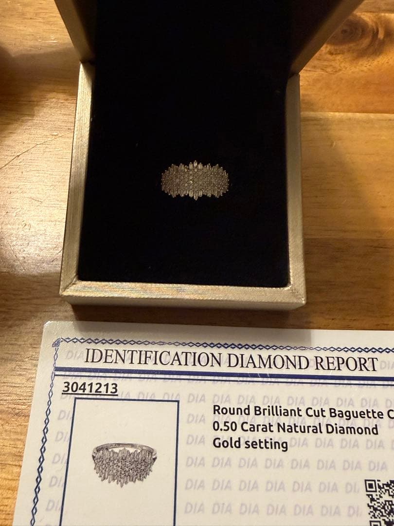 天然ダイヤモンド .50ct セッティングリング 18金ホワイトゴールド #16