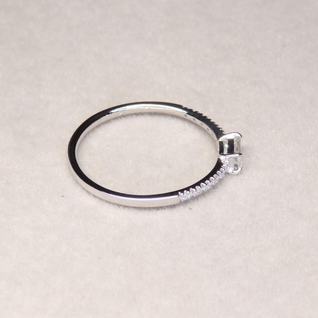 ダイヤモンド リング A6004 0.20ct プラチナPt 指輪 角ダイヤ