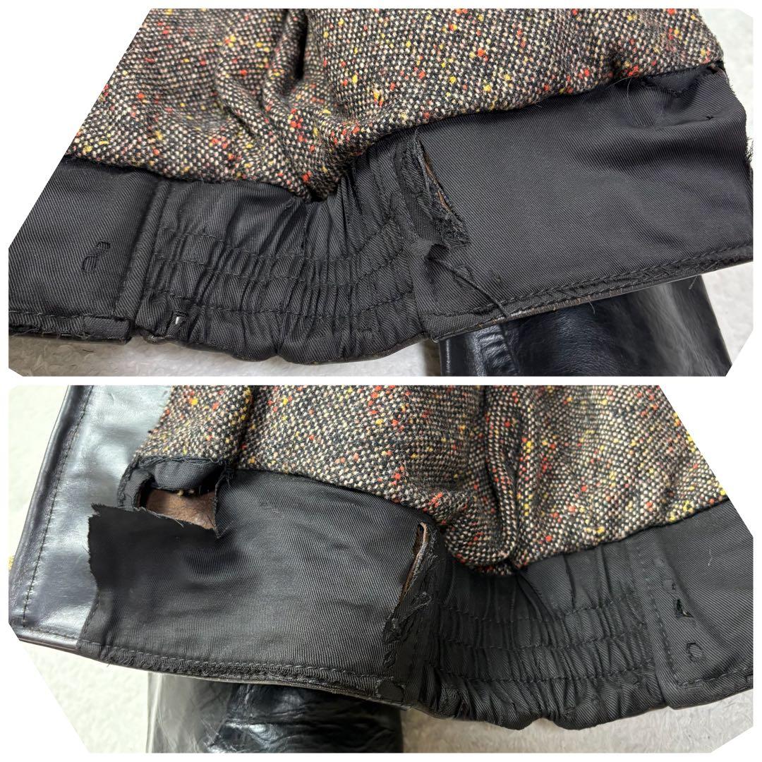 馬革 SIZE42 AERO LEATHER Co ライダースジャケット 茶芯