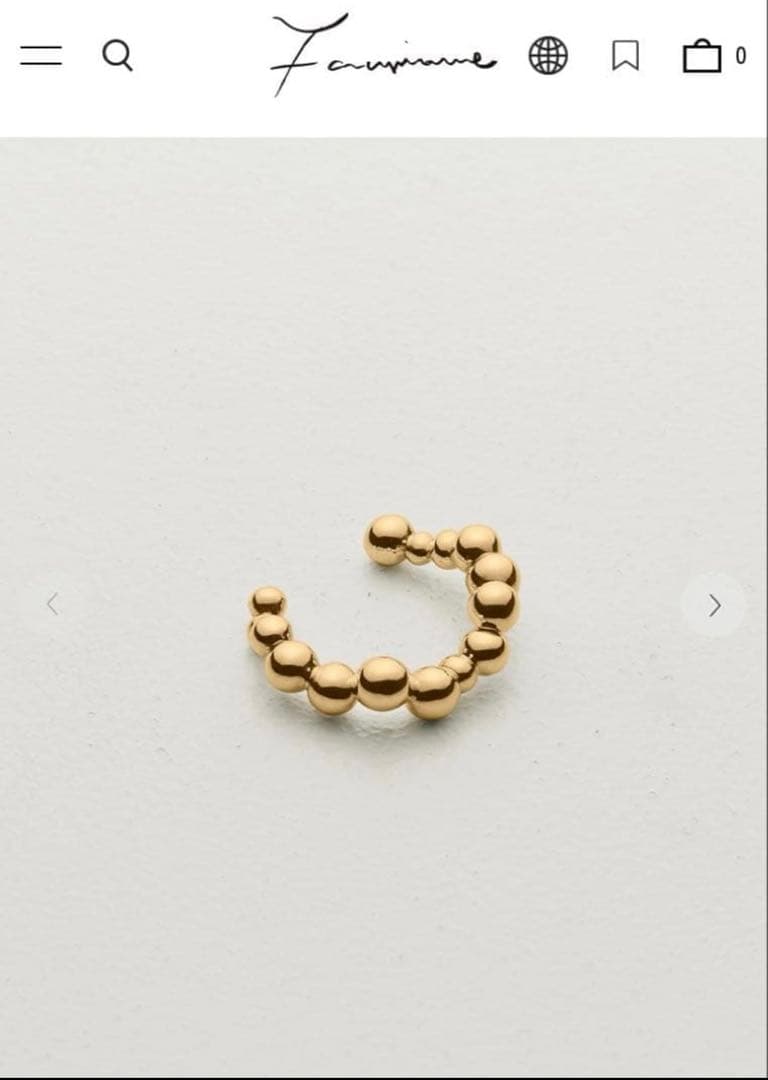 アクセサリー Fauvirame Waterdrops Ring Gold