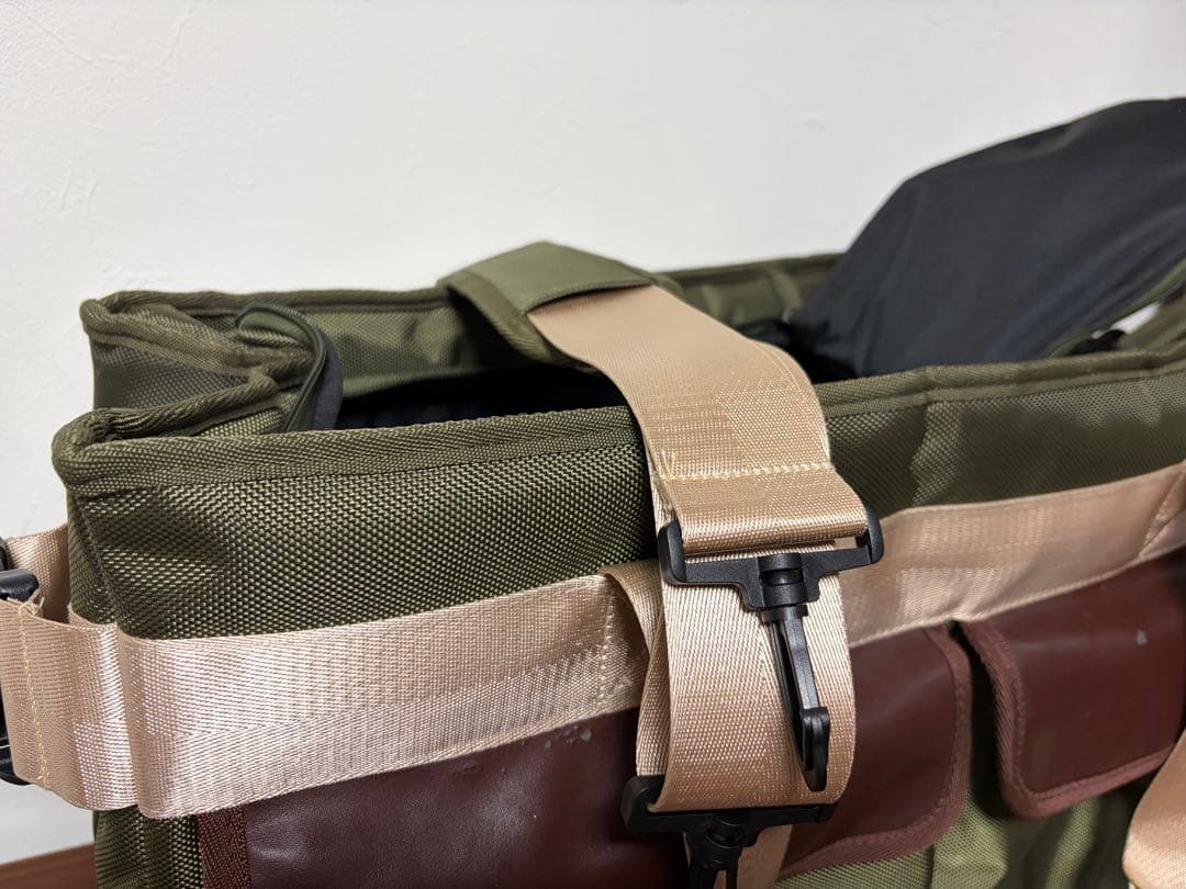 MANDARINE BROTHERS キャリーバッグ カーキ　中型犬もOK◎