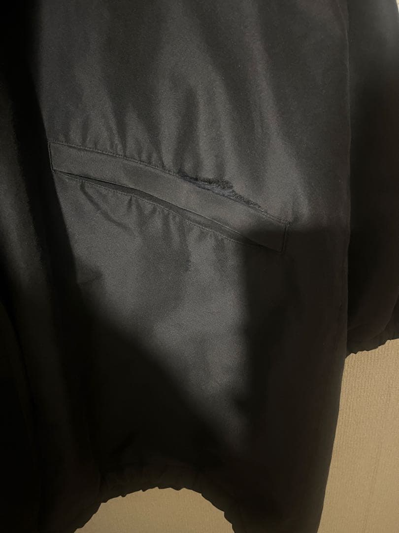 訳あり価格　COMOLI 20AW コットンシルクフーデッドコート 2 ネイビー