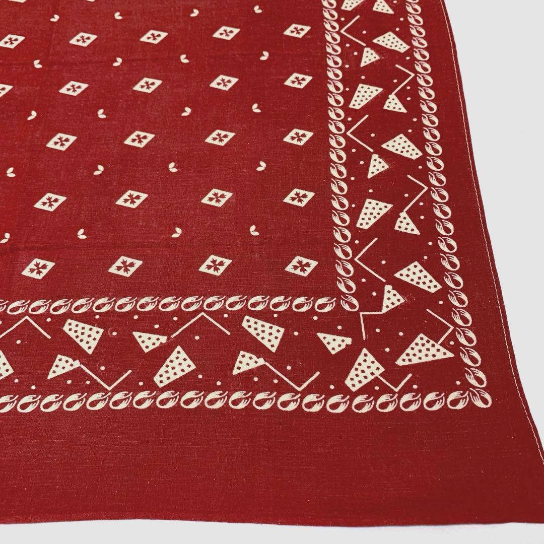 【スペシャル！】〜30年代 両耳大判 ヴィンテージバンダナ #37