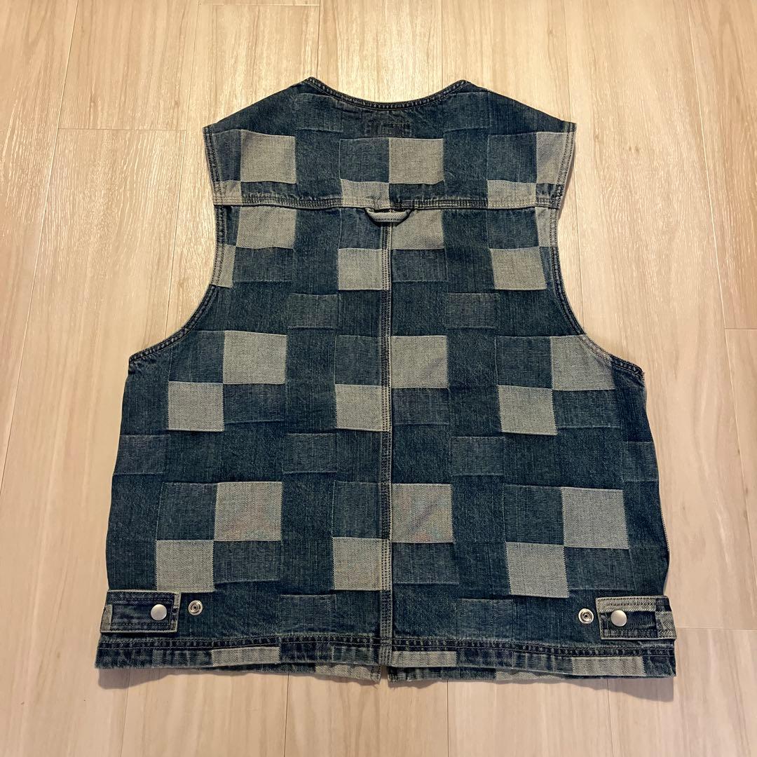 supreme denim patchwork vest シュプリーム デニム