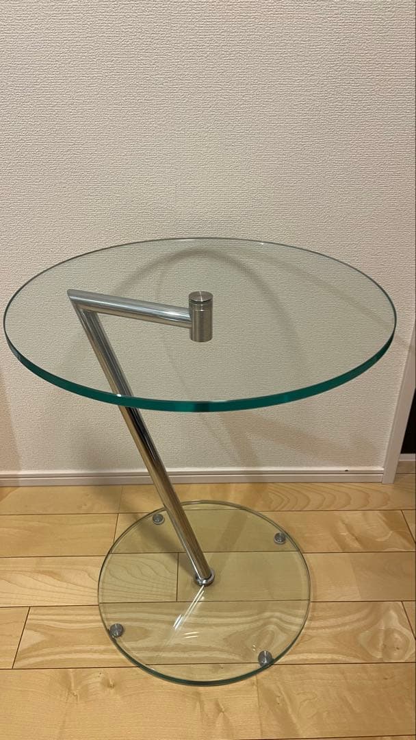 【最終値下げ】Ronald Schmitt　ガラスサイドテーブル