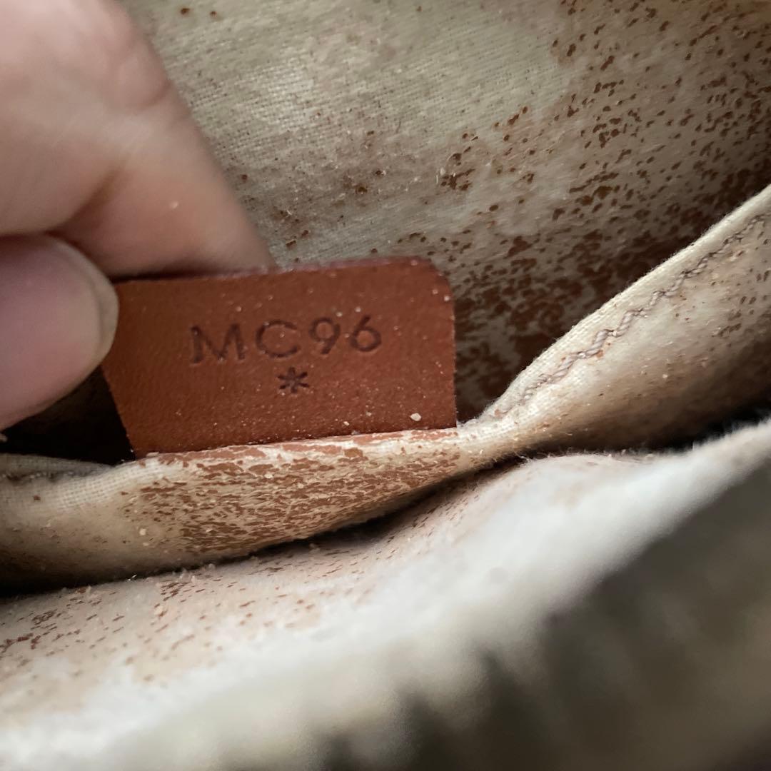 セリーヌ CELINE PVC レザー マカダム ショルダーバッグ ブラウン