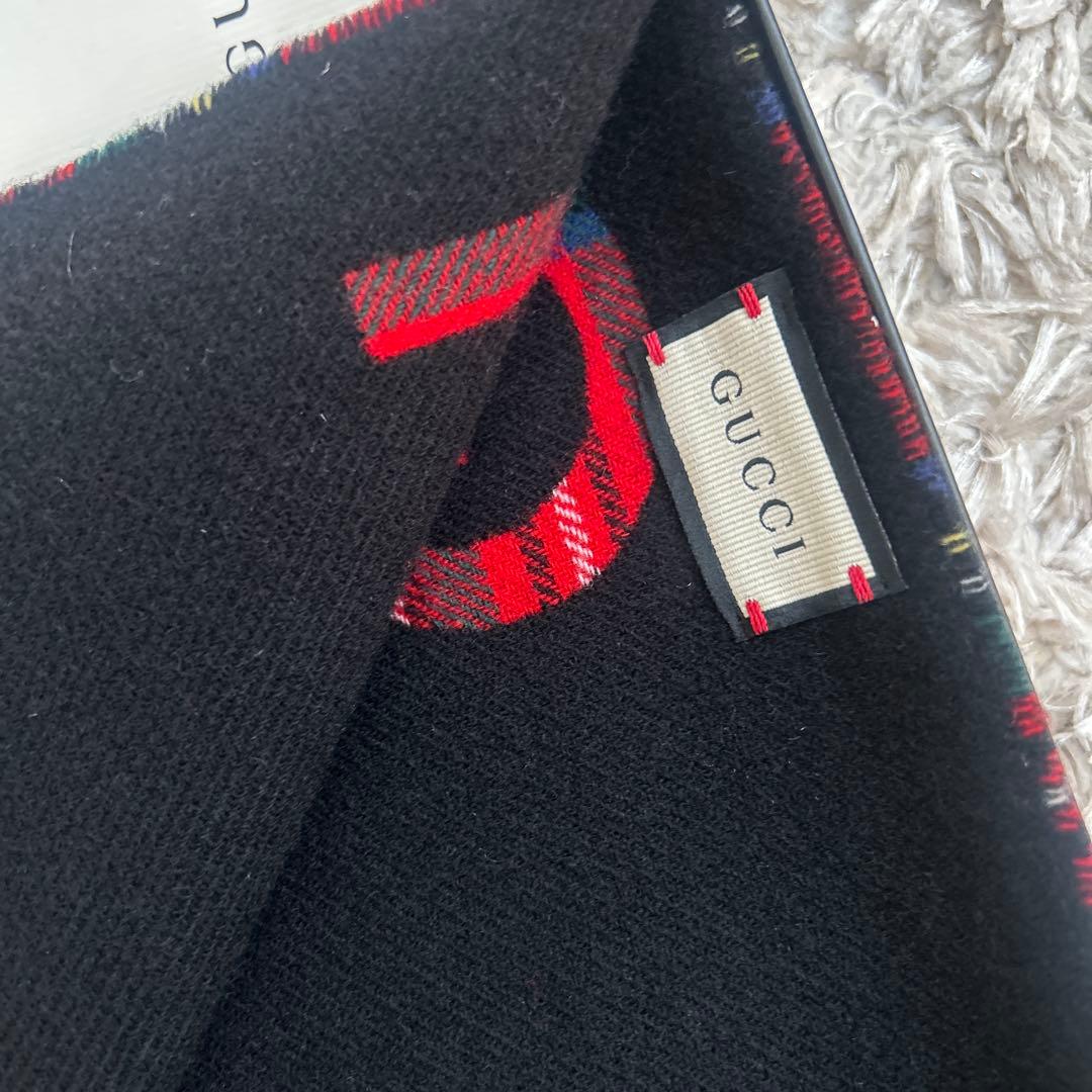 GUCCI タータンチェックマフラー