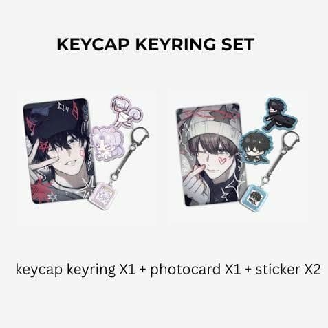隣のギルメン　キーキャップ キーリングセット 2種類セット　韓国bl