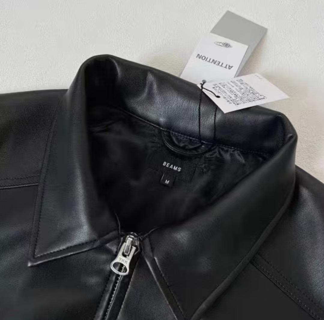BEAMS ビームスレザーブルゾンジャケット