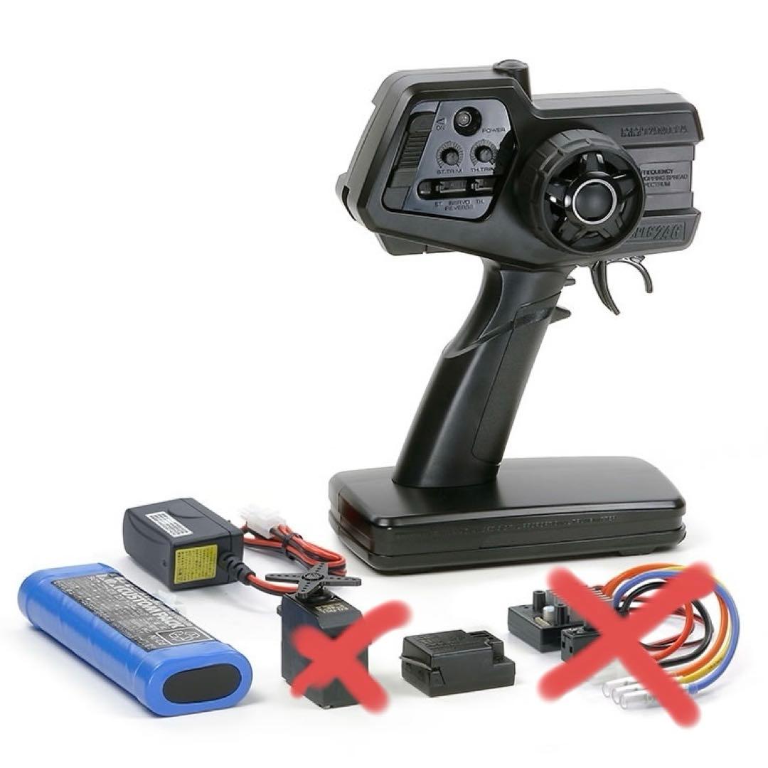 〈タミヤ〉ファインスペック2.4G 電動RCドライブセット（欠品あり）