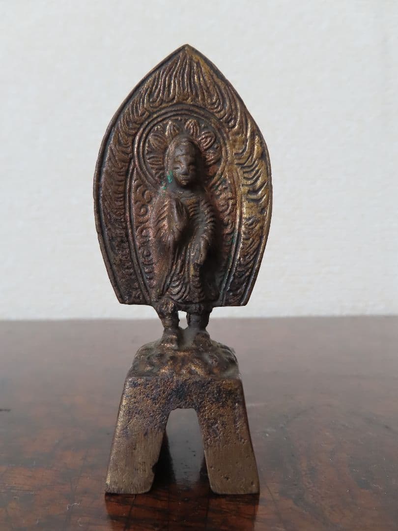 中国 北魏時代　金銅釈迦如来立像 / 仏像 石仏 古銅 観音像 仏教美術 唐物