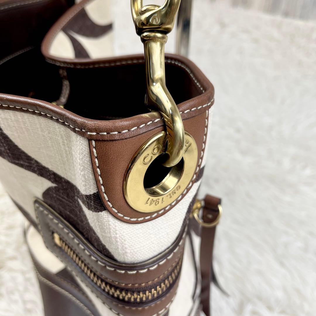 【希少】COACH キャンバス×レザー ワンショルダーバッグ レガシー