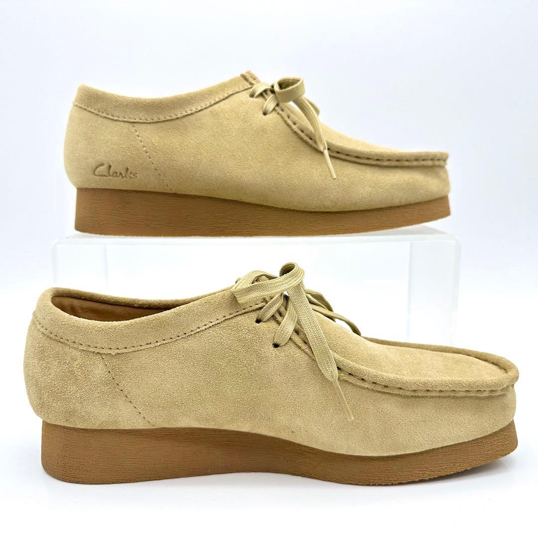 【極美品】クラークス ワラビー WP メープル スエード モカシン 防水