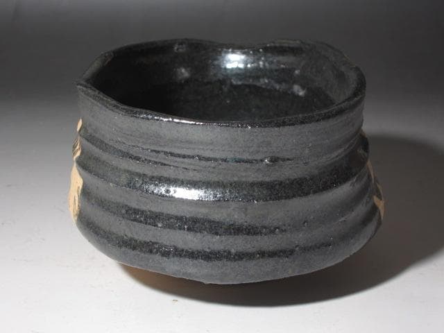 ☆　永楽善五郎　織部写茶碗　表千家　十四代　而妙斎の花押がございます☆y573