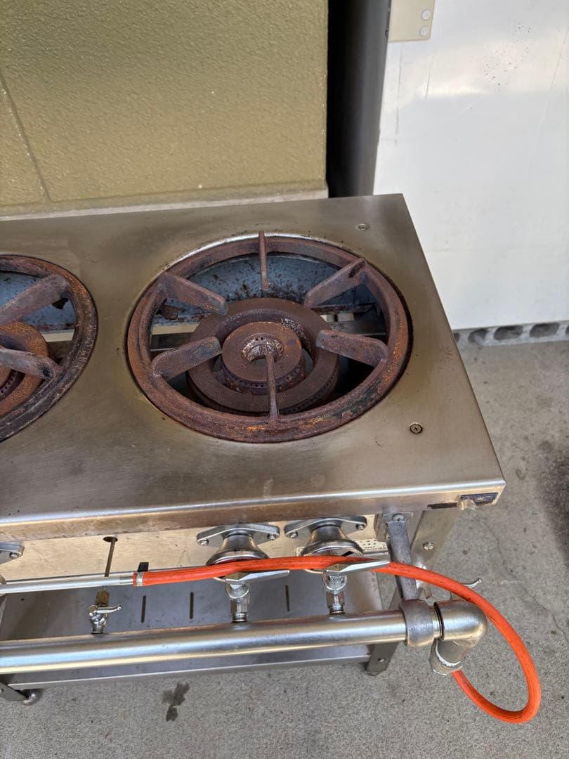 2021年製 マルゼン 2口ガステーブル LP プロパン　MGT-074DS