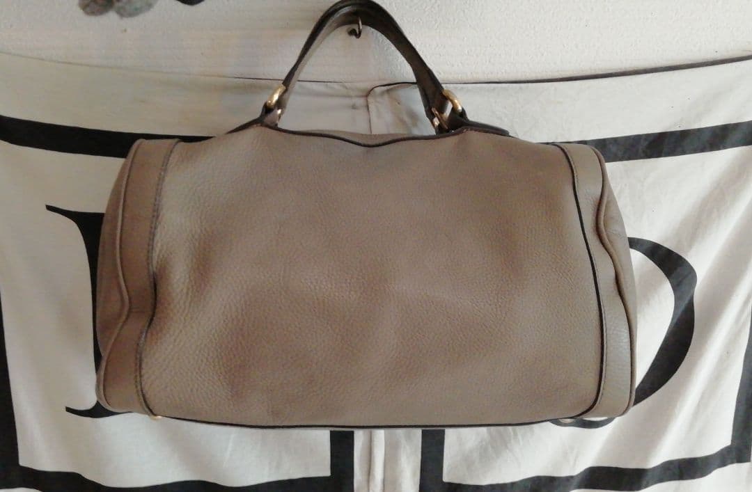 GUCCI　グッチ　ソーホー　SOHO ミニボストン　本革　タッセル　GGロゴ