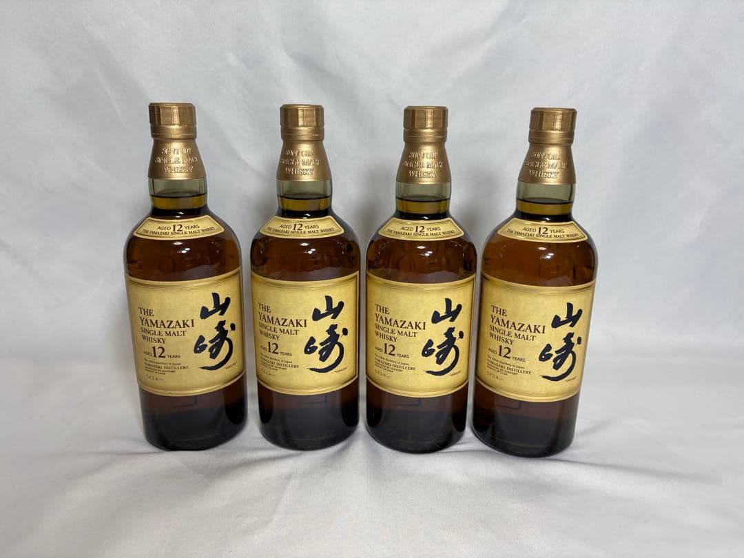 【4本セット】サントリー 山崎12年 700ml【旧ラベル】