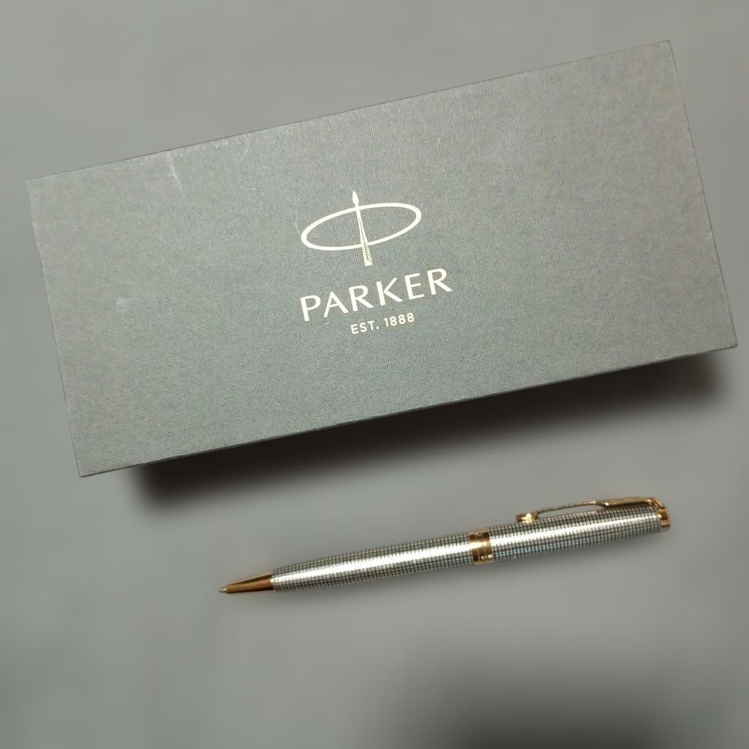 Parker メッシュパターン ボールペン 専用ケース付き