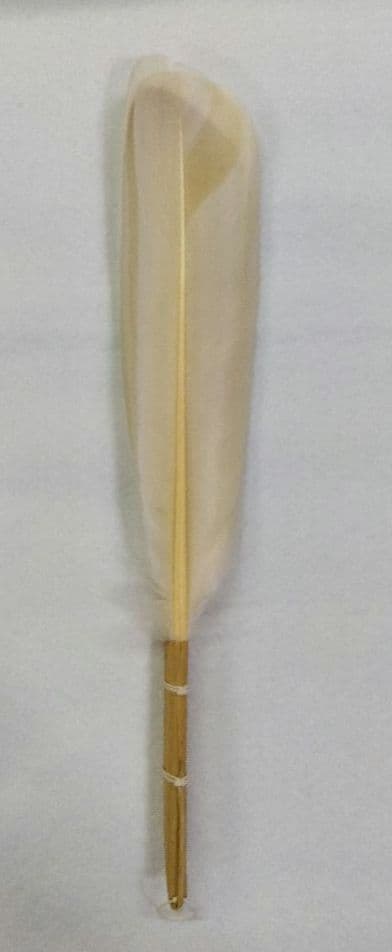 茶道具 羽箒 白鷹 左羽 炉用 新品 杉本鳳堂 炭手前 炭道具 B