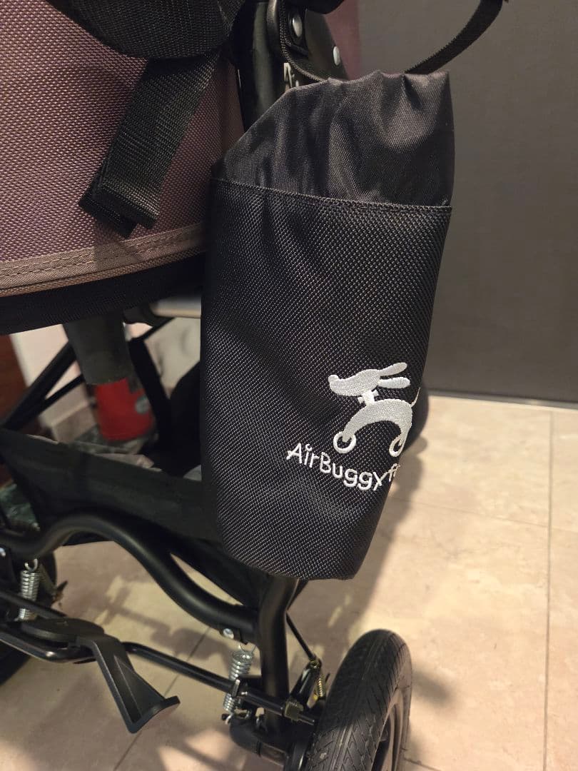 AirBuggy 犬用カート ブラウン メッシュカバー付き