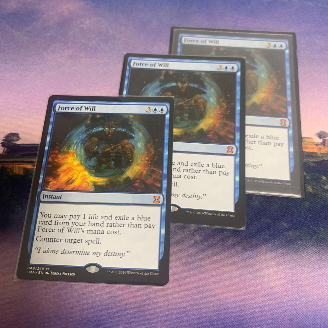 意志の力　mtg英語　3枚セット