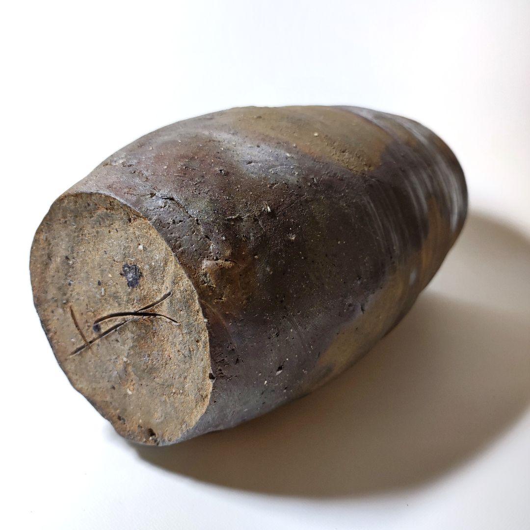 森陶岳　備前花生