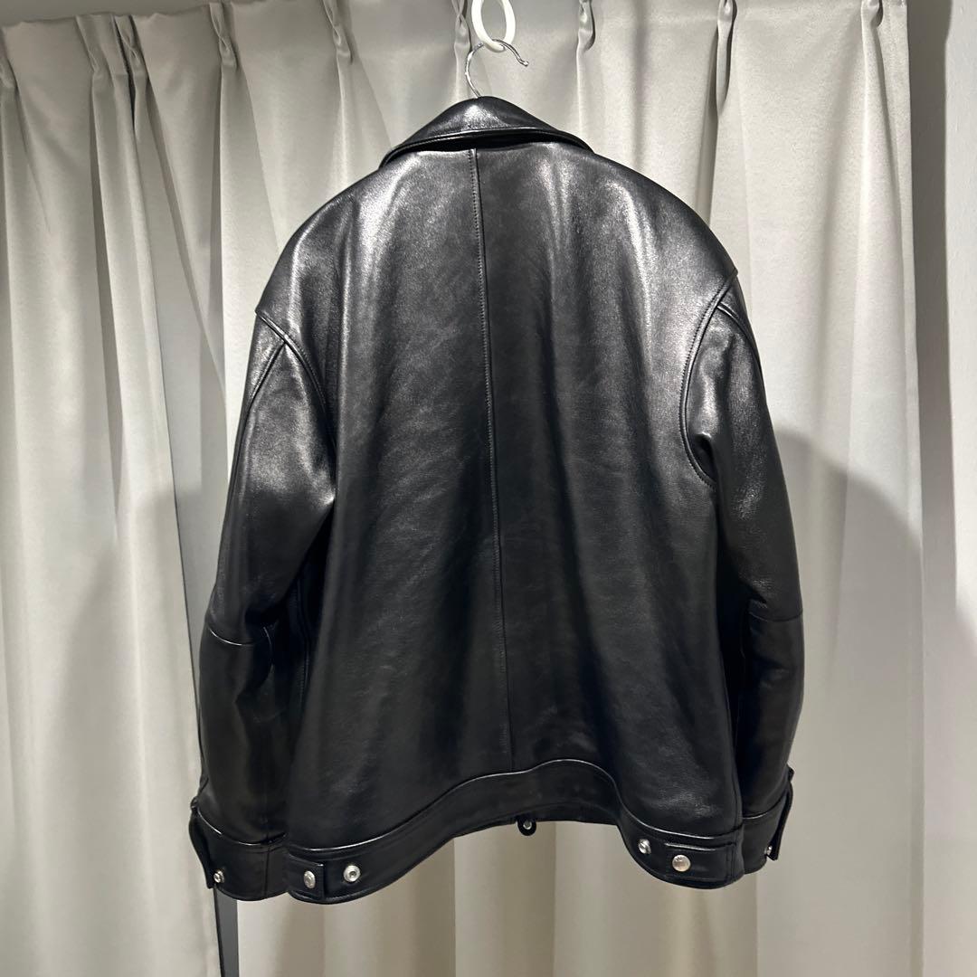 Schott ブラック レザー シングルライダース S