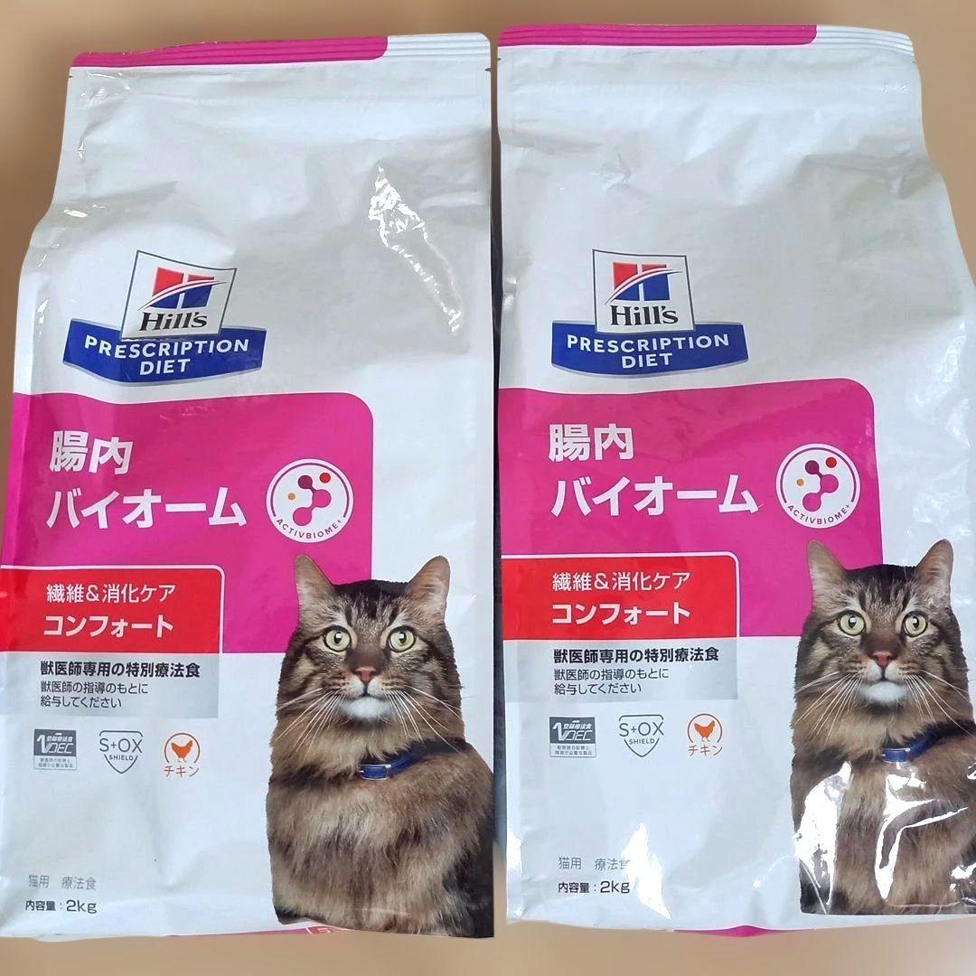 ヒルズ 腸内バイオーム 2kg 2袋 猫用療法食 繊維&消化ケアコンフォート