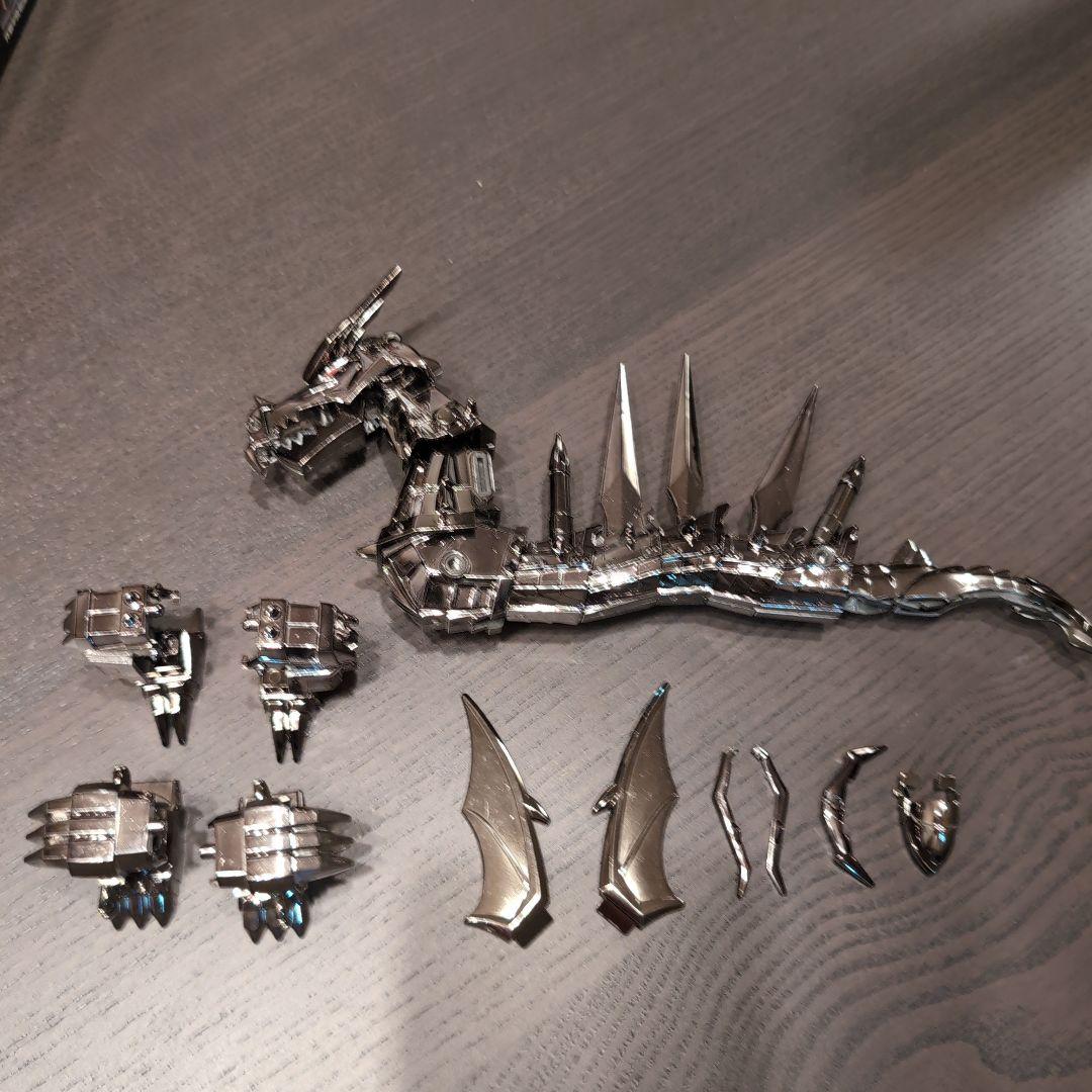 【当時物／欠品なし】魔神英雄伝ワタル プラクション 影輝皇帝龍 組立済