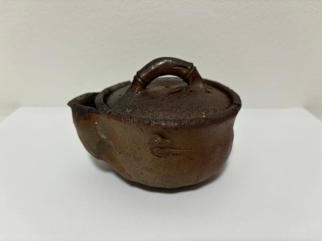 ⑦備前焼 宝瓶  宝瓶セットぐい呑 湯呑み 酒杯 湯冷まし 手びねり 登り窯 竹