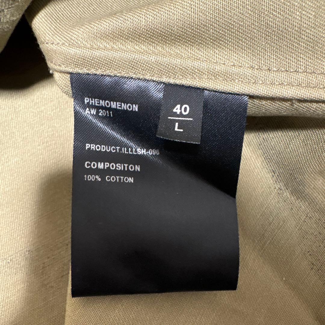 PHENOMENON 迷彩柄刺繍長袖シャツ