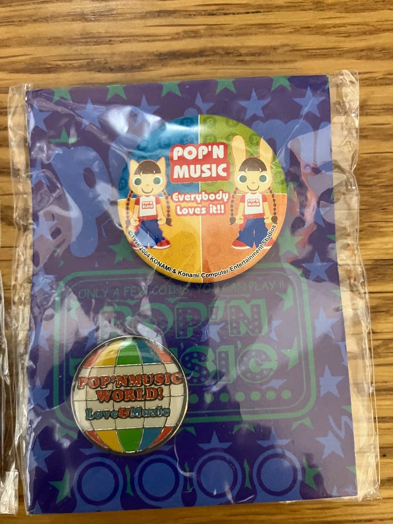 ポップンミュージック　缶バッジ＆ピンズ　６種