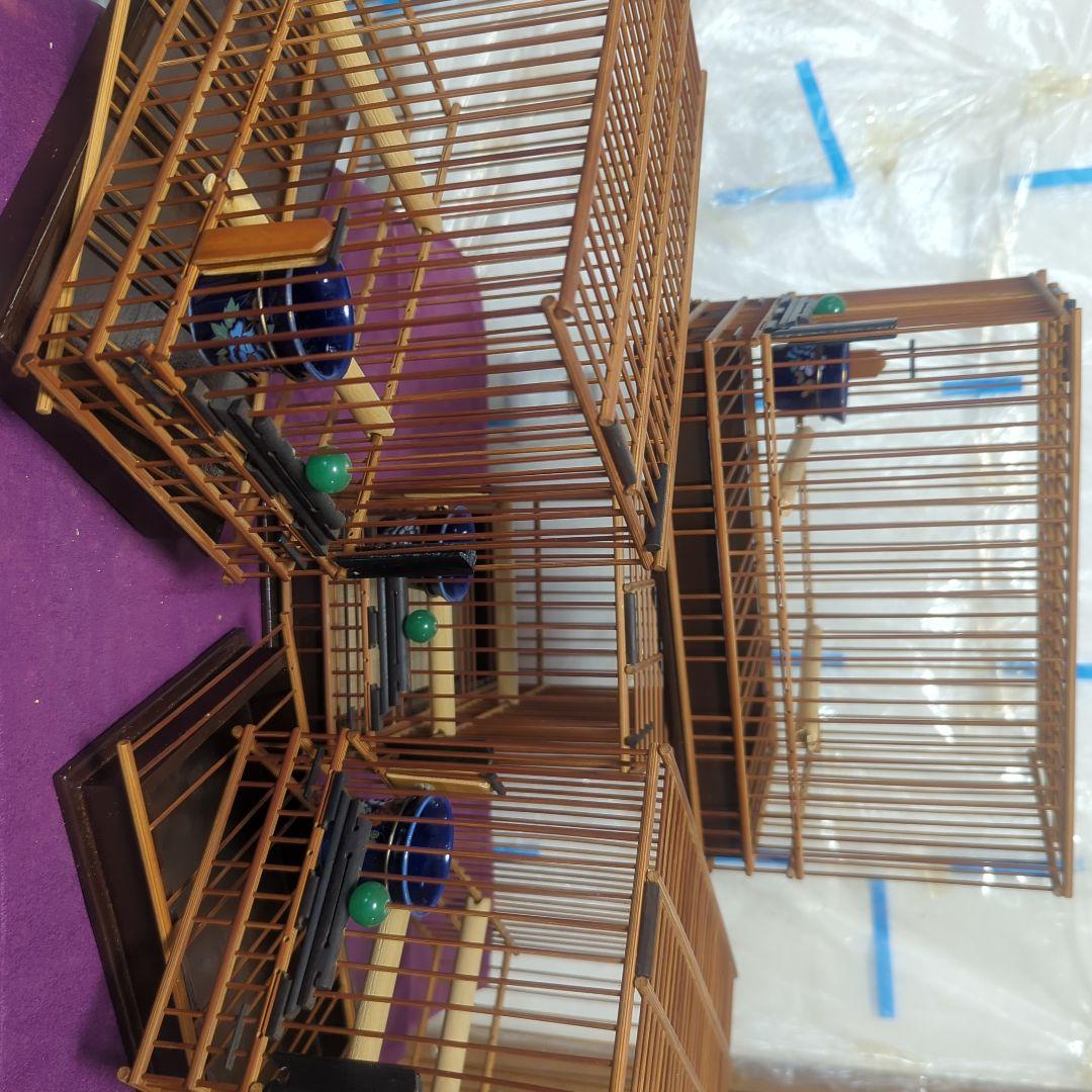 昭和アンティーク籠4個。