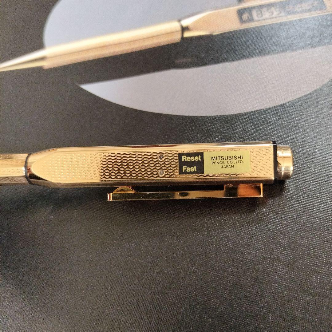 【未使用、希少品】昭和　三菱鉛筆 ペンタイマー22金メッキ ゴールド