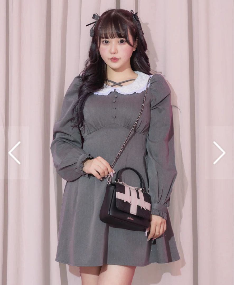 pium プレゼントリボンキルティングミニバッグ