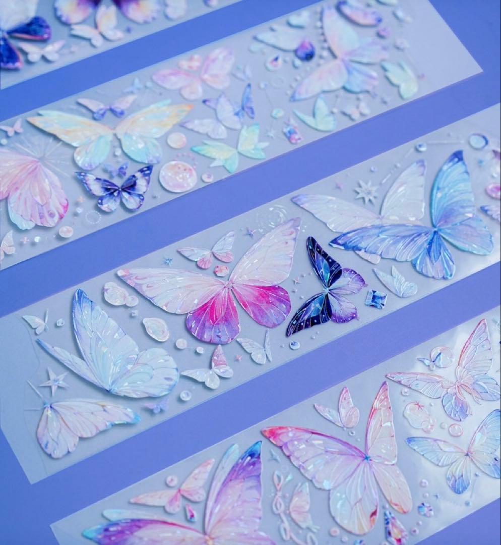 海外マスキングテープ巻売り 蝶衣 装飾マスキングテープ人物マステ