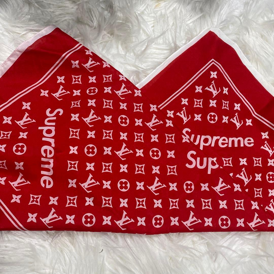 正規！超レア！美品LOUIS VUITTON × SUPREME コラボバンダナ