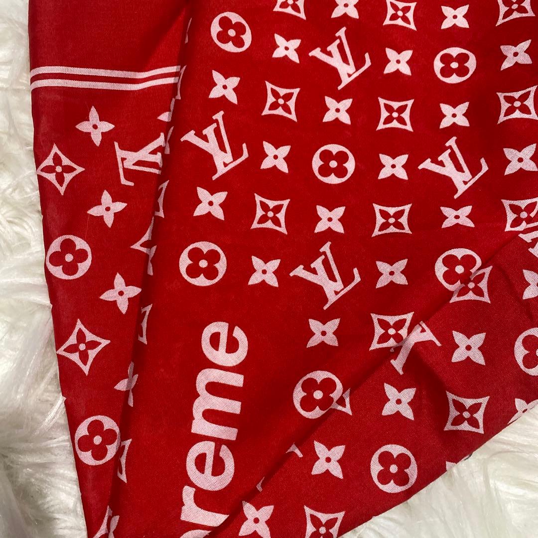 正規！超レア！美品LOUIS VUITTON × SUPREME コラボバンダナ