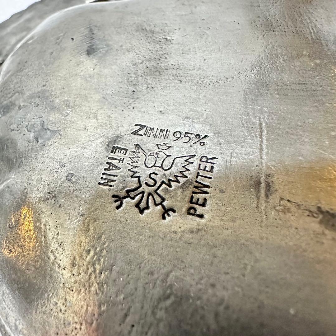 【※送料無料】フランス製 ヴィンテージ ピューター トレイ