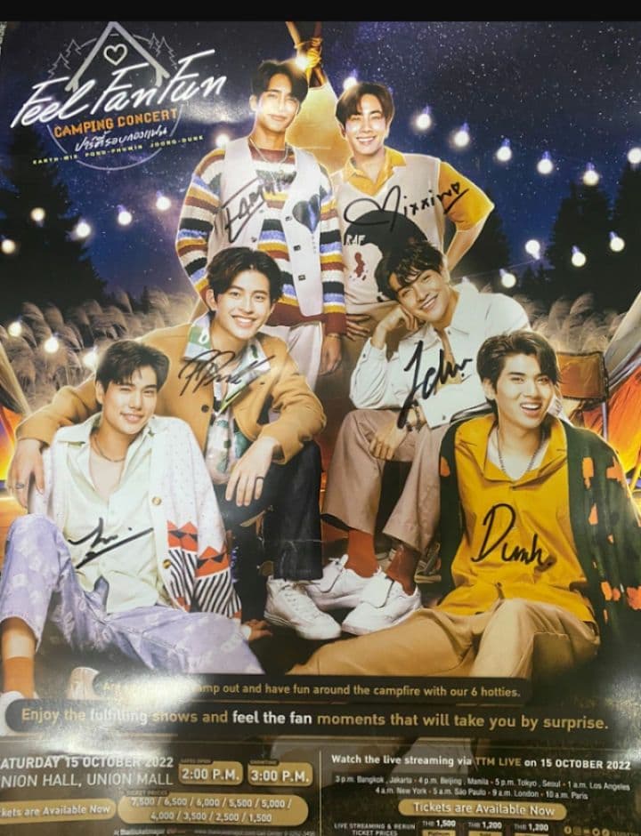 Feel Fan Fun Camping ポスター　サイン付　earthmix