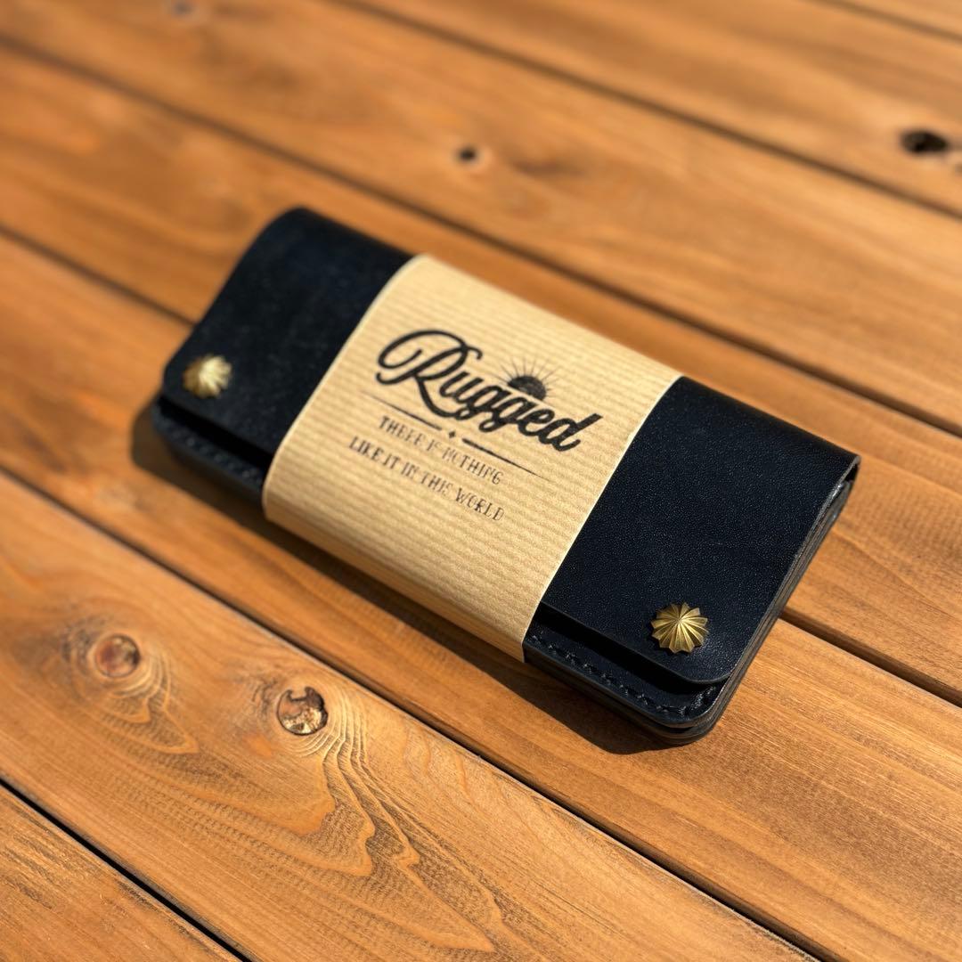 ロングトラッカーウォレット　北米産ステアハイド　アポロコンチョ