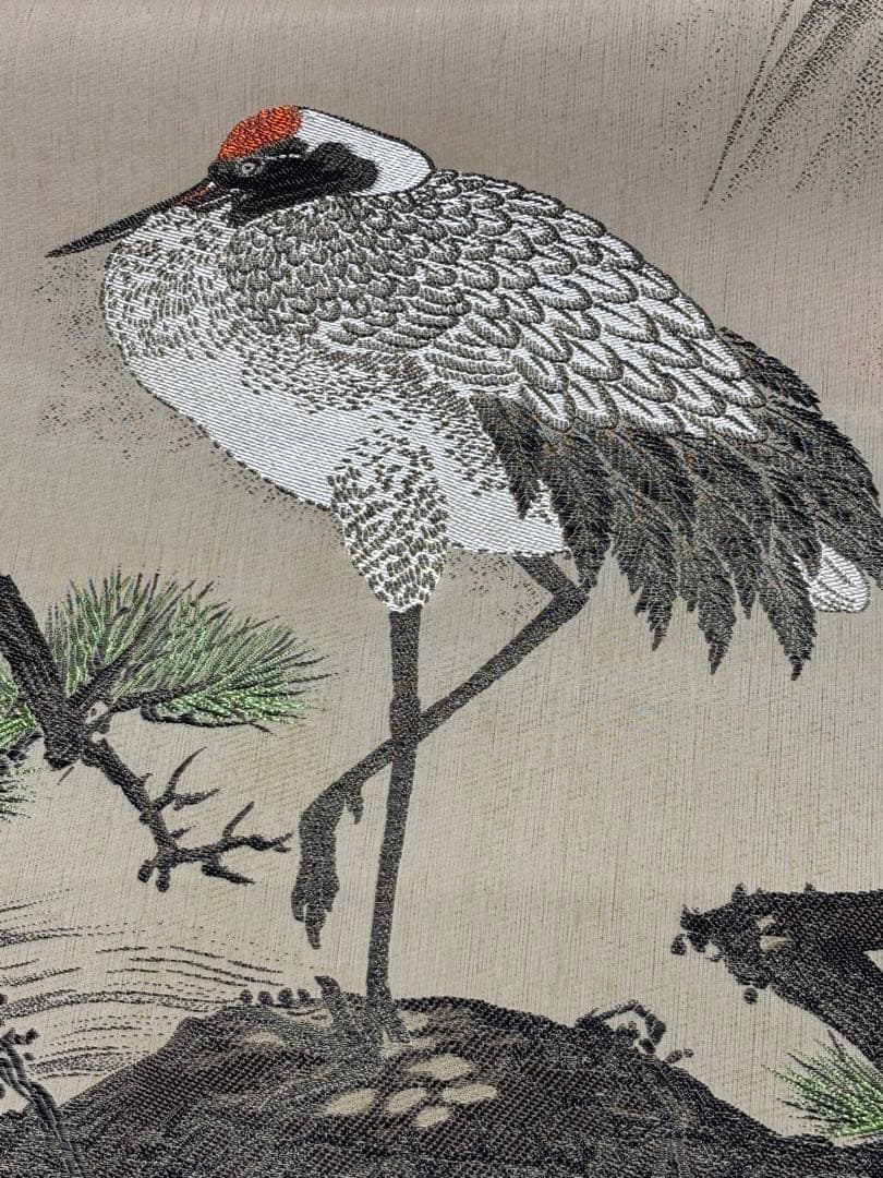 鶴の絵柄 掛け軸 JAPAN VINTAGE HANGING SCROLL