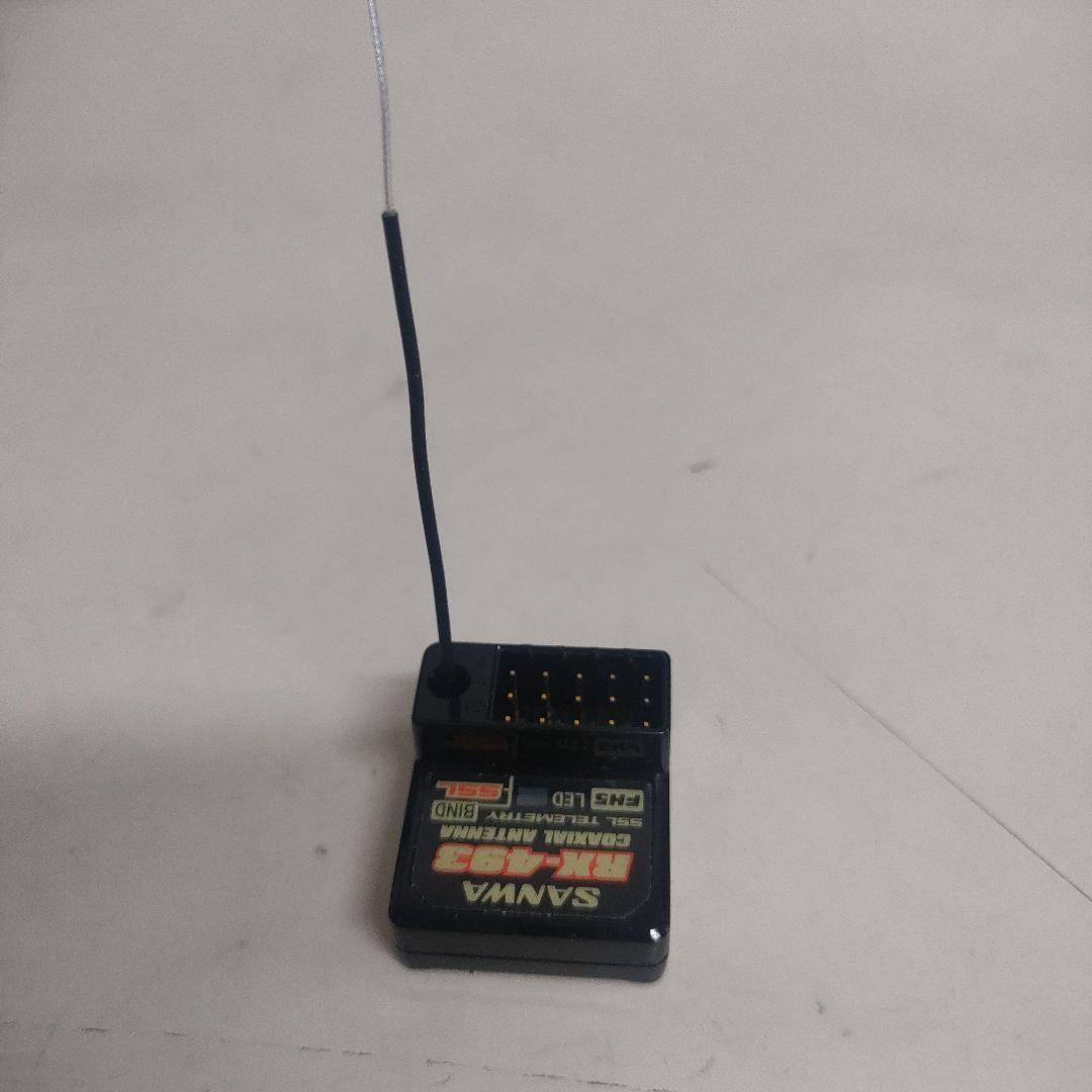 【使用少、美品】サンワM17プロポ、RX493受信機セット、プロポバック付き