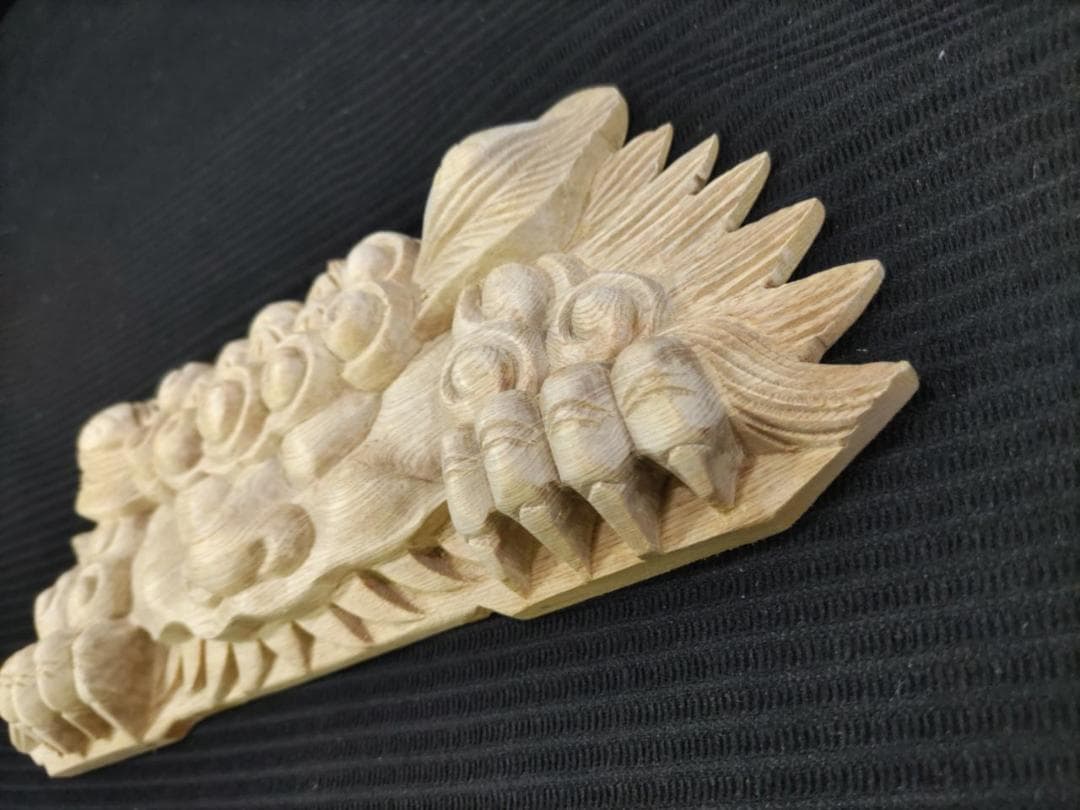 ★☆【獅子噛み】幅30ｃｍ　魔除け！お祭り、山車、神輿　だんぢり彫刻部材
