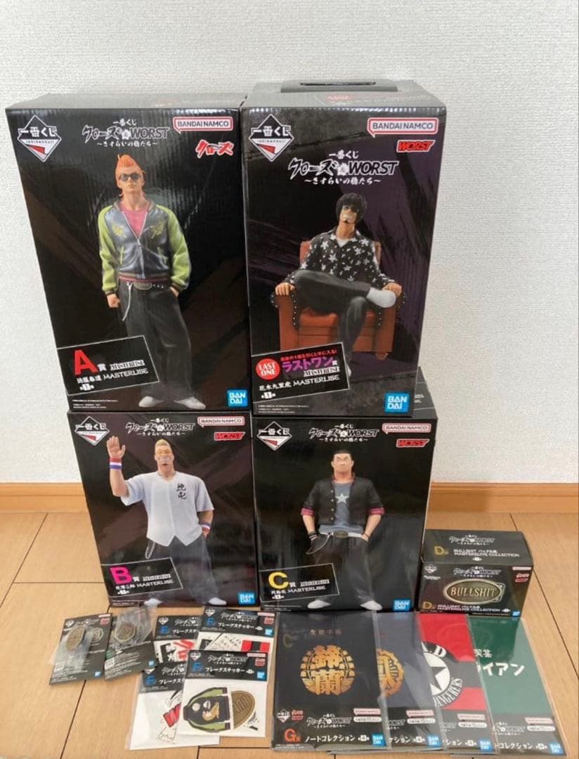 一番くじ クローズ＆WORST ～さすらいの鴉たち～ フィギュアコンプリート