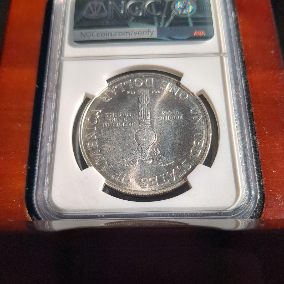 【NGC MS67】1989 アメリカ銀貨 連邦議会200周年記念 美品 鑑定済