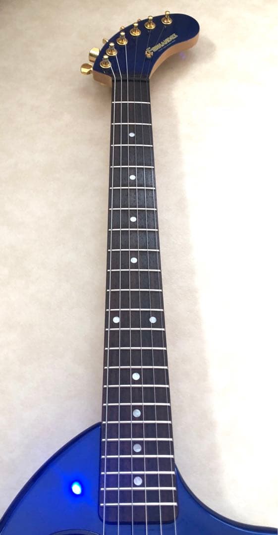 【超美品】ZO-3C メタリックブルー アンプ内蔵ミニギター ソフトケース付