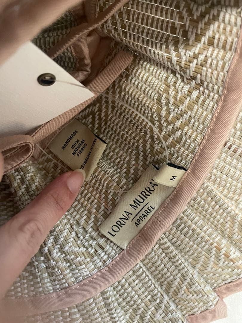 LORINA MURRAY 麦わら帽子 Mサイズ