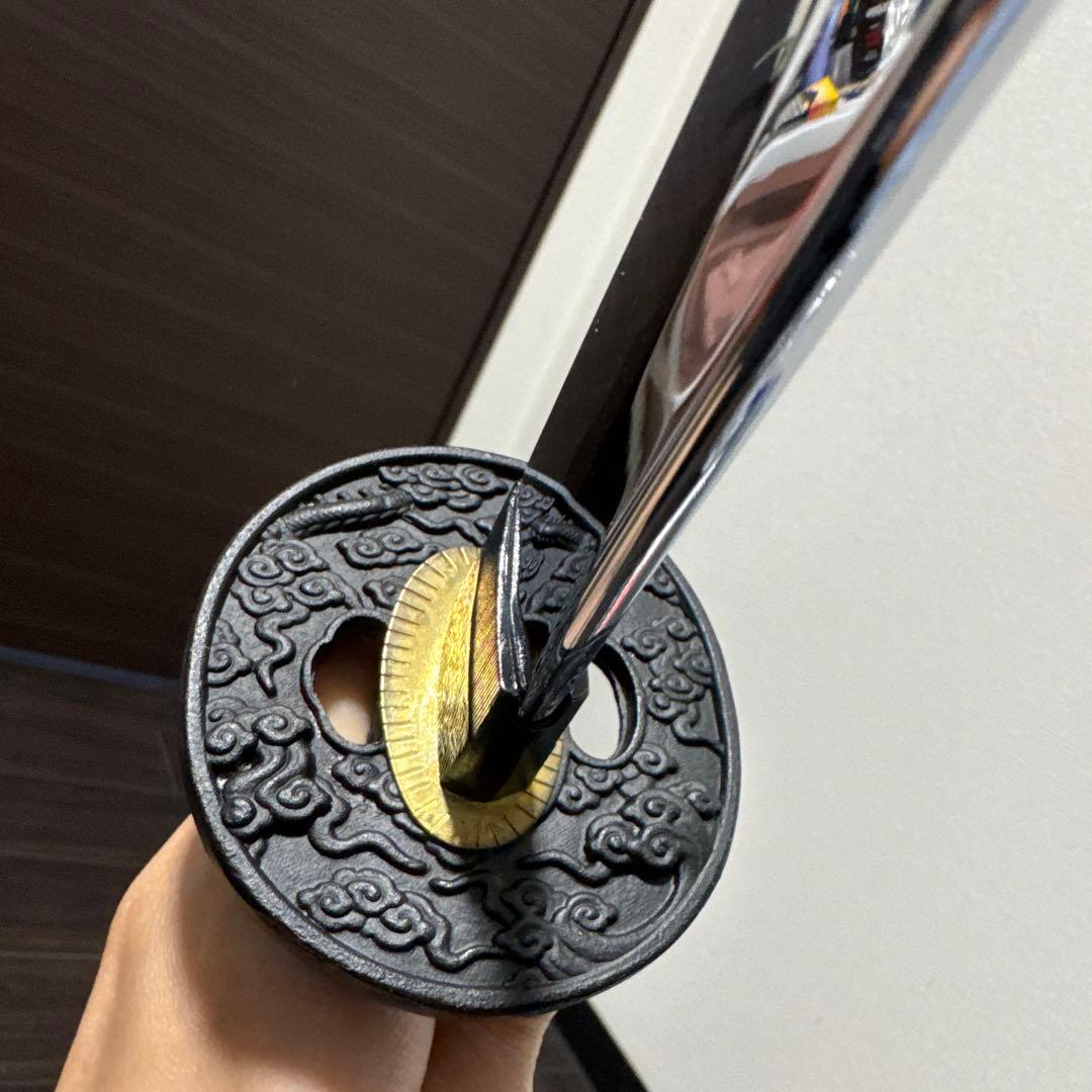 模造刀 黒石目刀 箱付き 中古品